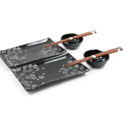 Kuro Hana Sushi Serving Set -Sous Chef kuro hana sushi swerving set cropped