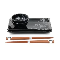 Kuro Hana Sushi Serving Set -Sous Chef kuro hana sushi swerving set side