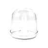 2 X Large Domed Glass Cloche - 11cm Dia
