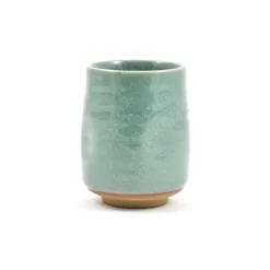 Large Duck Egg Blue Glaze Tea Cup