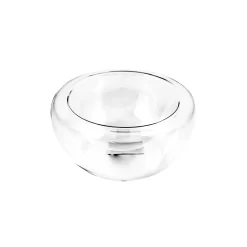 3 X 170ml Medium Double-Walled Glass Bowl