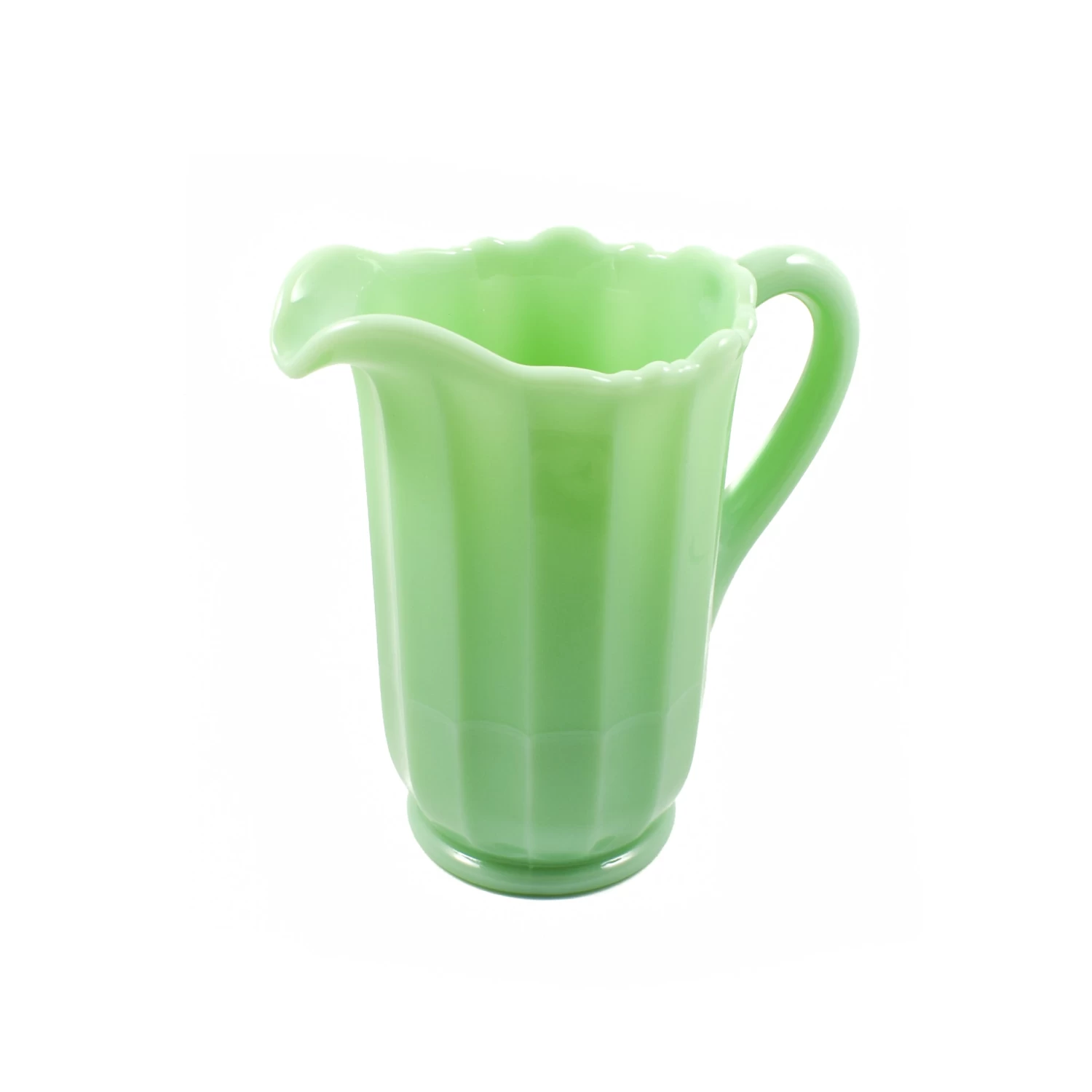 Mosser Glass Jade Milk Glass Pitcher 2 Mosser Glass Jade Milk Glass Pitcher - Image 2