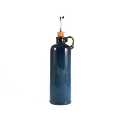 Blue Glaze Oil & Vinegar Pouring Bottle