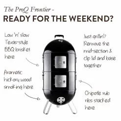 ProQ Frontier Elite 3in1 BBQ Smoker 17 ProQ Frontier Elite 3in1 BBQ Smoker -Sous Chef proq frontier main image