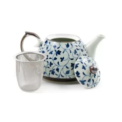 Shizen Blue Japanese Teapot & Teacup Set -Sous Chef shizen blue japanese teapot set parts
