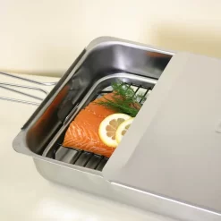 Camerons Gourmet Mini Smoker, 18cm X 28cm -Sous Chef stovetop smoker master 001 2